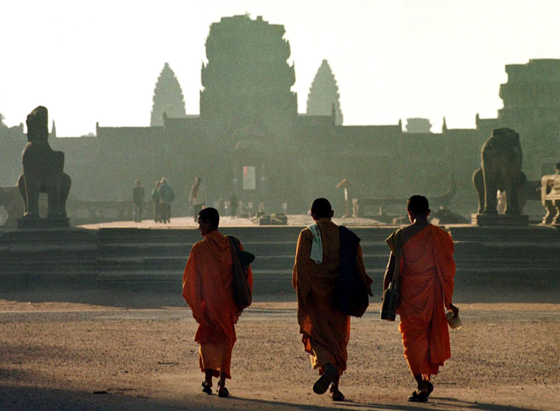 Cambodian Monks, Angkor Wat, Cambodia