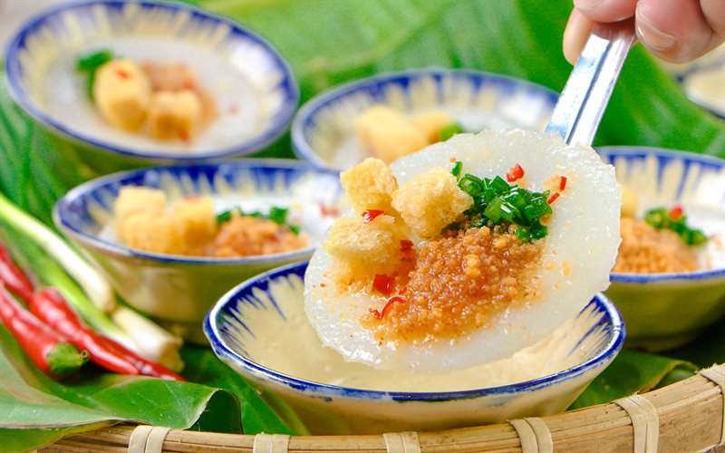 Hoi An Food - Banh Beo Steamed Rice Cake