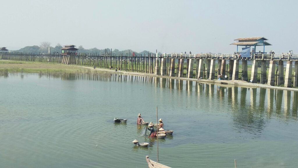 10 places to visit in Mandalay - U Bein Bridge