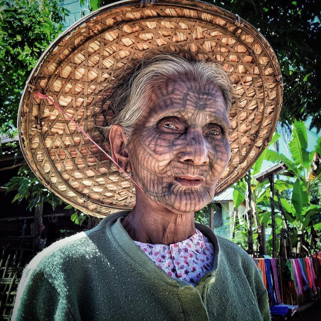 Places to visit in Mrauk U - Tatoo Women in Chin Villages