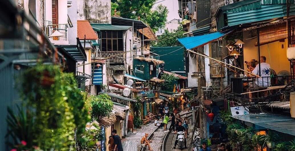 Hanoi Train Street, Hanoi Capital, Vietnam