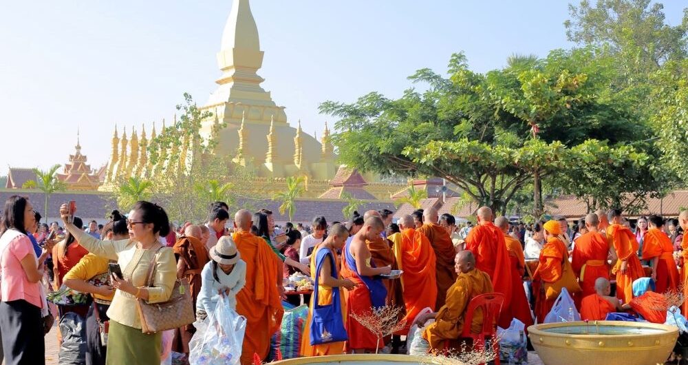 Laos Tours 2024 Itinerary - That Luang, Vientiane