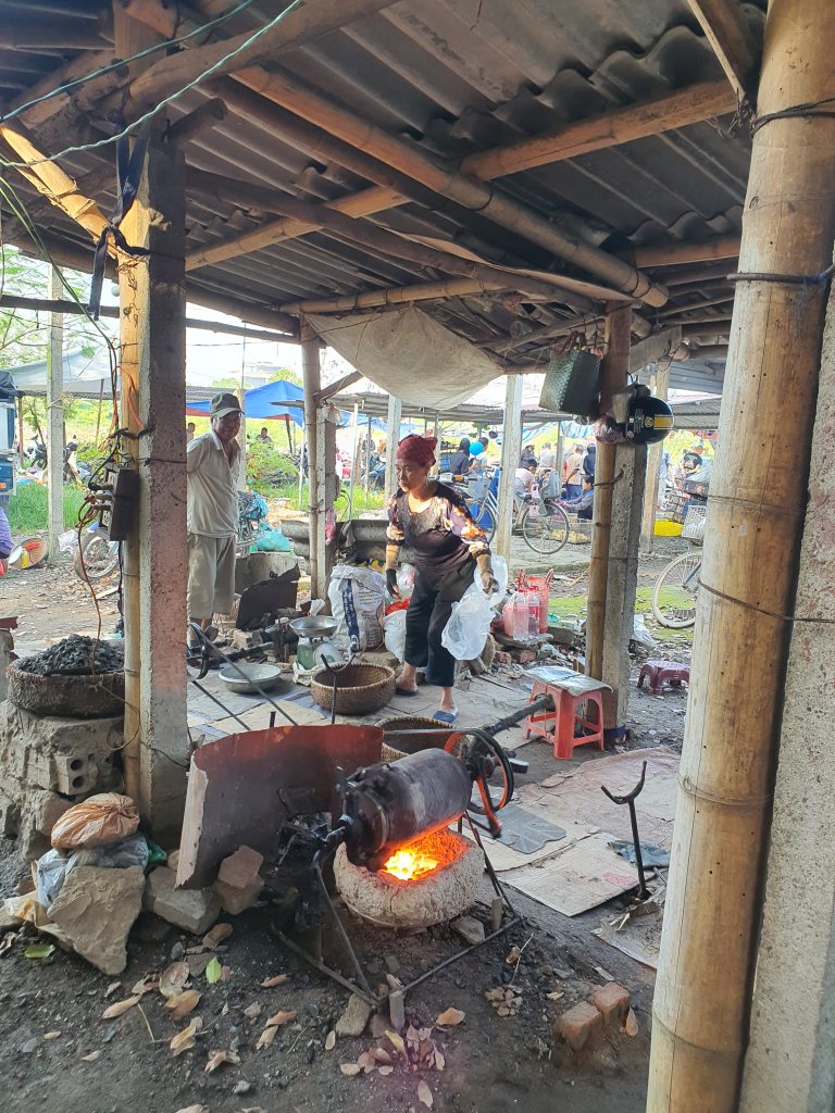 Nua Market in the Suburbs of Hanoi, Vietnam