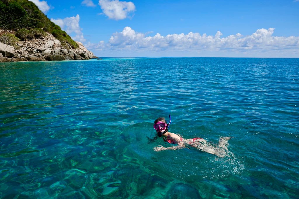 Snorkeling in the sea of Con Dao Island (Nguyen Hai Dong)