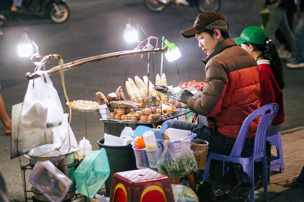 Street food at Da Lat Night Market (Glory Mae Panase)